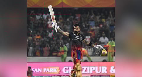 RCB’s Virat Kohli registered his sixth IPL century on Thursday. (Photo | Vinay Madapu, EPS)