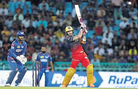 Faf du Plessis’s purple patch notwithstanding, it is his approach against spinners in the powerplay, a negative match-up against both him and Kohli, that stands apart.