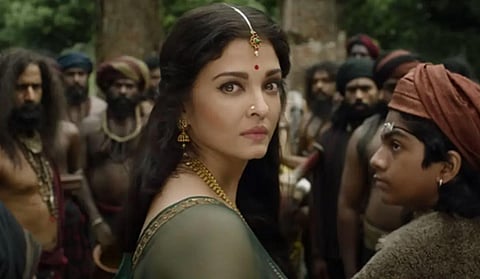 A still from the trailer of Ponniyin Selvan 2, starring Aishwarya Rai as Princess Nandini. (Photo | YouTube screengrab)