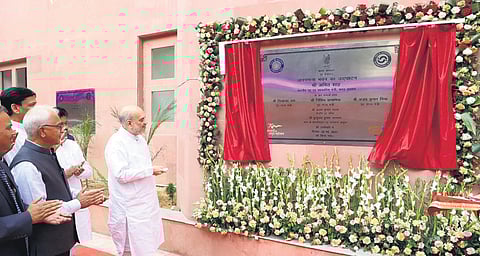 Amit Shah inaugurates the Janganana Bhavan in New Delhi | Express