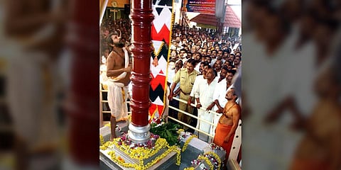 FILE - The Puthari Thiruvappana festival at the Parassinikkadavu Sree Muthappan temple in Kannur, used for representative purposes only. (Express Photo)