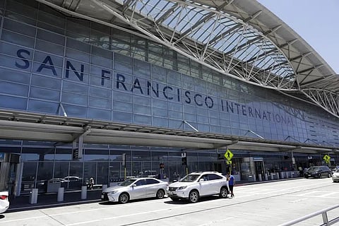 FILE - Vehicles wait outside the international terminal at San Francisco International Airport in San Francisco on July 11, 2017. (Photo | AP)