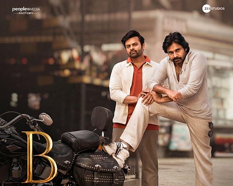 First look posters featuring both  Pawan Kalyan and Sai Dharam Tej. (Photo | Twitter)