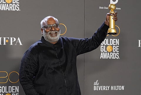 MM Keeravani, who recently made history by winning an Oscar for his work in SS Rajamouli's RRR. (File photo | AP)
