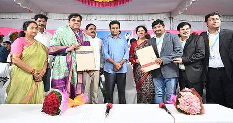 IT and Industries Minister KT Rama Rao  in Hanamkonda on Friday (Photo | Twitter)