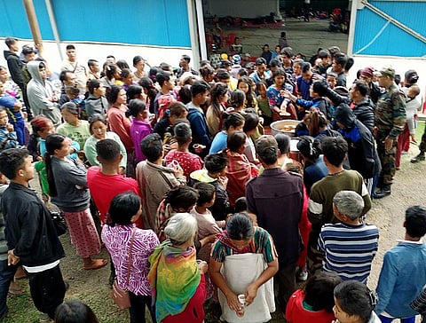 Rescued civilians are currently staying in various ad-hoc boarding facilities specifically created for the purpose within Company Operating Bases and Military Garrisons. (Photo | ANI)