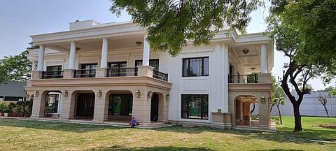 Delhi Chief Minister Arvind Kejriwal's residence. (Photo | Tajjinder Bagga Twitter)