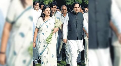A file photo of Maneka Gandhi with her son Varun Gandhi, used for representative purposes only.
