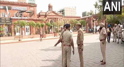 A blast was reported on a heritage street near the Golden Temple on Monday. (Photo | ANI)