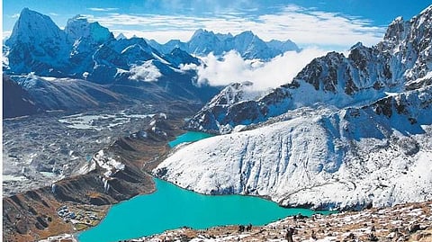 Glacial lakes in Himalaya