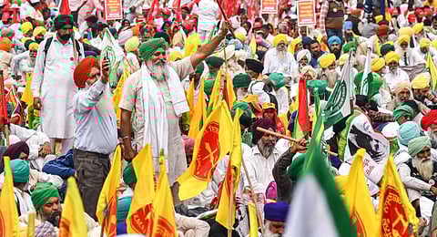 SKM farmers photo used for representation. (Photo | PTI)