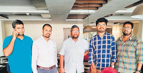 The Taramandal startup team along with their mentor | EXPRESS