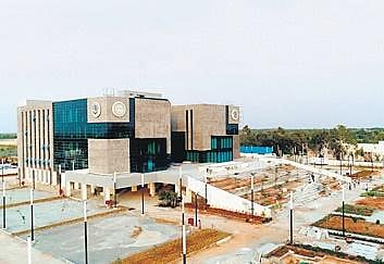 Aerial view of the soon-to-be inaugurated IT tower in Siddipet| Express