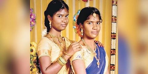 ​  The Irular sisters, Devi and Durga, who were rescued from bondage  ​