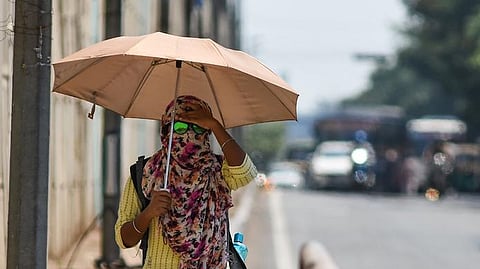 Image of a person walking amidst a heatwave used for representational purposes only.
