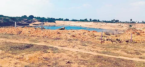 The functioning of the private limestone mine has been a cause of water pollution in the surrounding areas in Vayalapadi, Perambalur | express