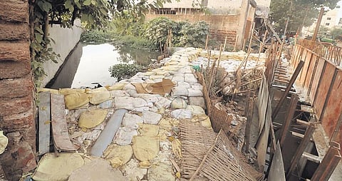 A drain by Ratha road in Bhubaneswar on Tuesday | Shamim Qureshy