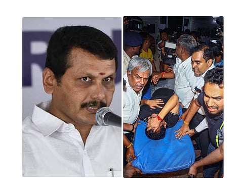 Balaji was taken to a hospital after he complained of Chest Pain following his arrest by ED. (Phot | PTI)