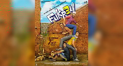 First look poster of the third part in the hit comedy franchise 'Fukrey.' (Photo | Excel Entertainment Twitter)