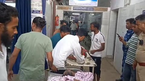 Three people were shot during a rally in Bengal. (Photo | ENS/videograb)