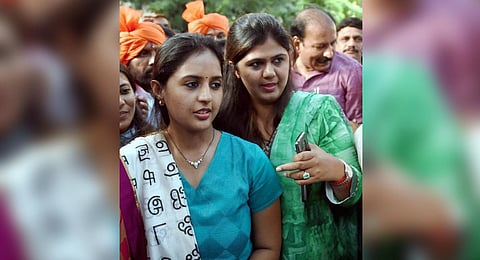 Statements of BJP's Pritam Munde (left) and Pankaja Munde led to speculations that the Munde sisters were probably upset with the BJP. (Photo | PTI)