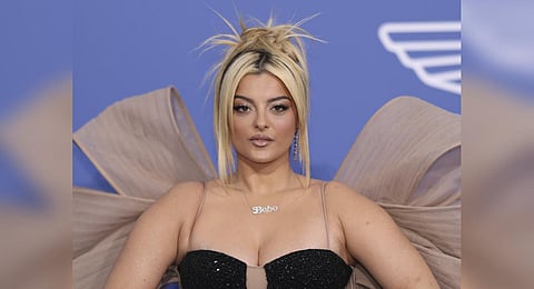 Bebe Rexha poses upon arrival at the amfAR Cinema Against AIDS benefit at the Hotel du Cap-Eden-Roc during the 76th Cannes international film festival, Cap d'Antibes, southern France. (Photo | AP)