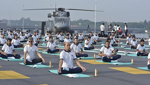 IN PHOTOS | Millions in India roll out mats to celebrate International Day of Yoga