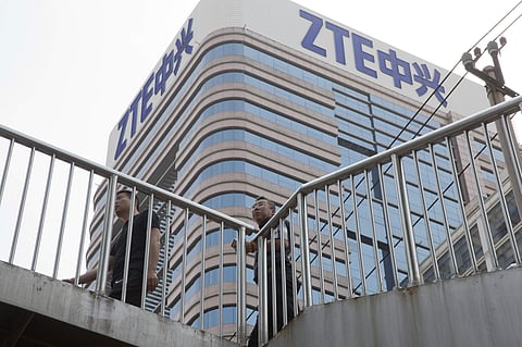 ZTE building in Beijing, China. (Photo | AP)