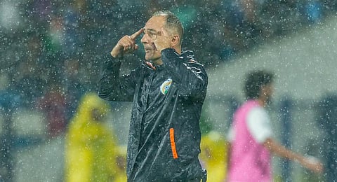 Igor Stimac during India's match against Pakistan in the SAFF Championship. (Photo | Igor Stimac Twitter)
