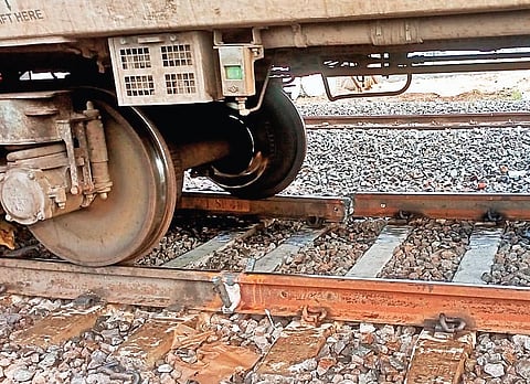 A major accident averted to Sangamitra Express near Eepurupalem railway station in Bapatla district on Thursday | Express