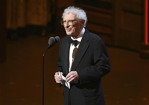 Sheldon Harnick accepts the special Tony Award for lifetime achievement in the Theatre at the Tony Awards at the Beacon Theatre on Sunday, June 12, 2016. (Photo | AP)