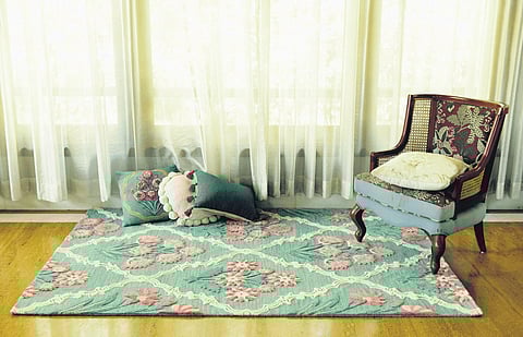 The inspiration is English chintz and opulent blossoms, and a whole lot of whimsy.