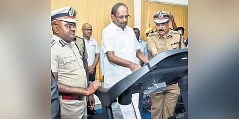 Law Minister  S Regupathy inaugurated a gym for prisons dept staff in Chennai on Friday | P Jawahar