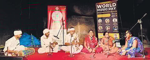 Artist performing  for World Music Day