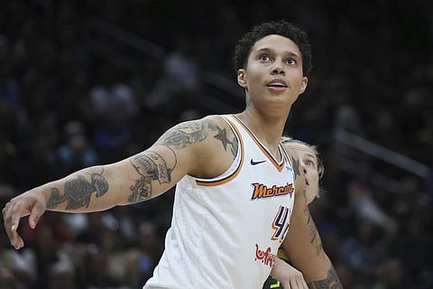 Phoenix Mercury center Brittney Griner looks for a rebound against the Seattle Storm during a WNBA basketball game, June 24, 2023, in Seattle. (Photo | AP)