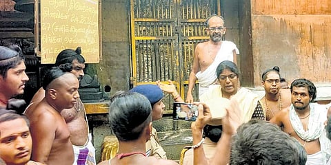 Image of Podhu Dikshitars at Natarajar temple used for representational purposes only