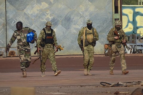FILE - This undated photograph provided by the French military shows three Russian mercenaries, in northern Mali. (Photo | AP)
