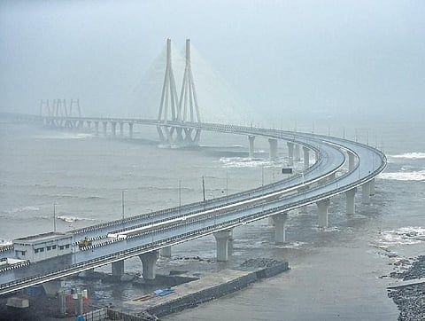 FILE - Image of the Bandra-Worli sea link in Mumbai, used for representative purposes only. (Photo| PTI)