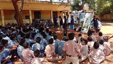 The campaign commenced at Sirumugai higher secondary school and then went to Ooliyur tribal settlement
