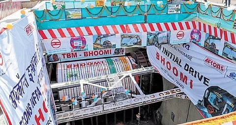 The TBM was launched at Derawal Nagar metro station site on ‘Line 8’, being built from Janakpuri West to R K Ashram