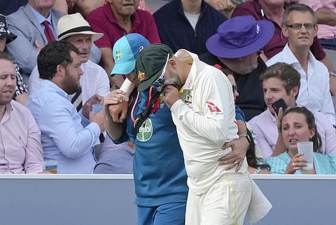 Lyon’s calf injury major worry for Australia in Ashes series