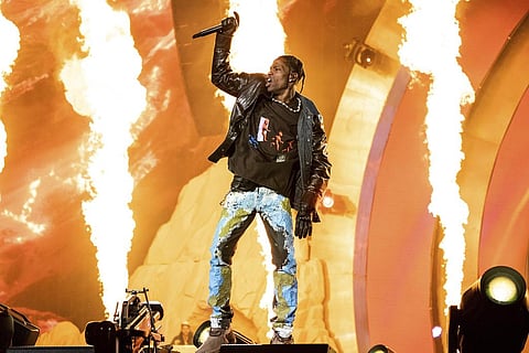 Travis Scott performs at the Astroworld Music Festival in Houston, Nov. 5, 2021. (Photo | AP)