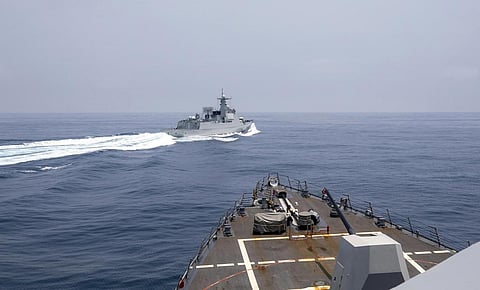 US releases video showing close-call in Taiwan Strait with Chinese warship