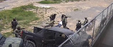 Mexican army was caught extrajudicially killing five men in Nuevo Laredo. (Photo | Video grab)