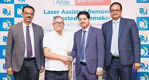 Yearly 60,000 pacemakers are implanted in India, 60% of patients might develop an infection after a year, and 40% of patients develop it within three months.