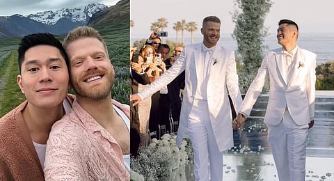 Congratulations to newlyweds Scott Richard Hoying and Mark Manio. (Photos | Instagram)