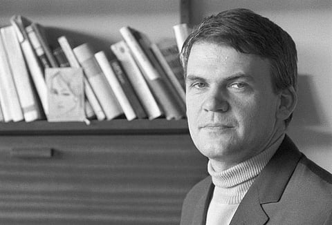Czech writer Milan Kundera.