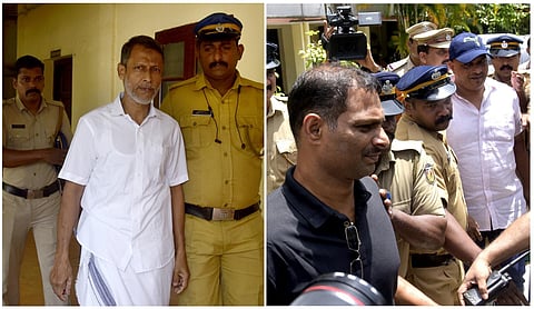 MK Nasar, Najeeb and Sajil who were found guilty under UAPA by Kochi NIA court in the case for chopping off the palm of professor TJ Joseph being taken to the jail. (Photo | A Sanesh, EPS)