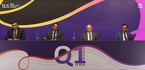TCS Management announcing the company's quarterly financial results