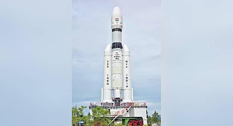 ​  Chandrayaan-3 on the launch pad  ​